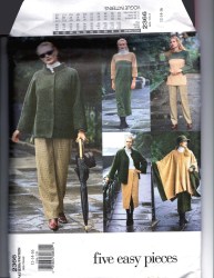2366 VOGUE EZ CAPE, JACKET, DRESS, TOP, SKIRT, PANTS PATTERN 6-10